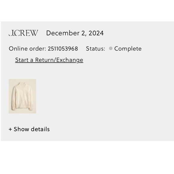 NWT J. Crew Cream 100% Cotton Turtleneck Ribbed-Hem Sweater, Size Medium - Picture 7 of 16